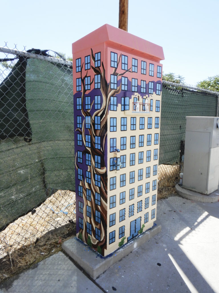 Abigail Penfold painted signal box